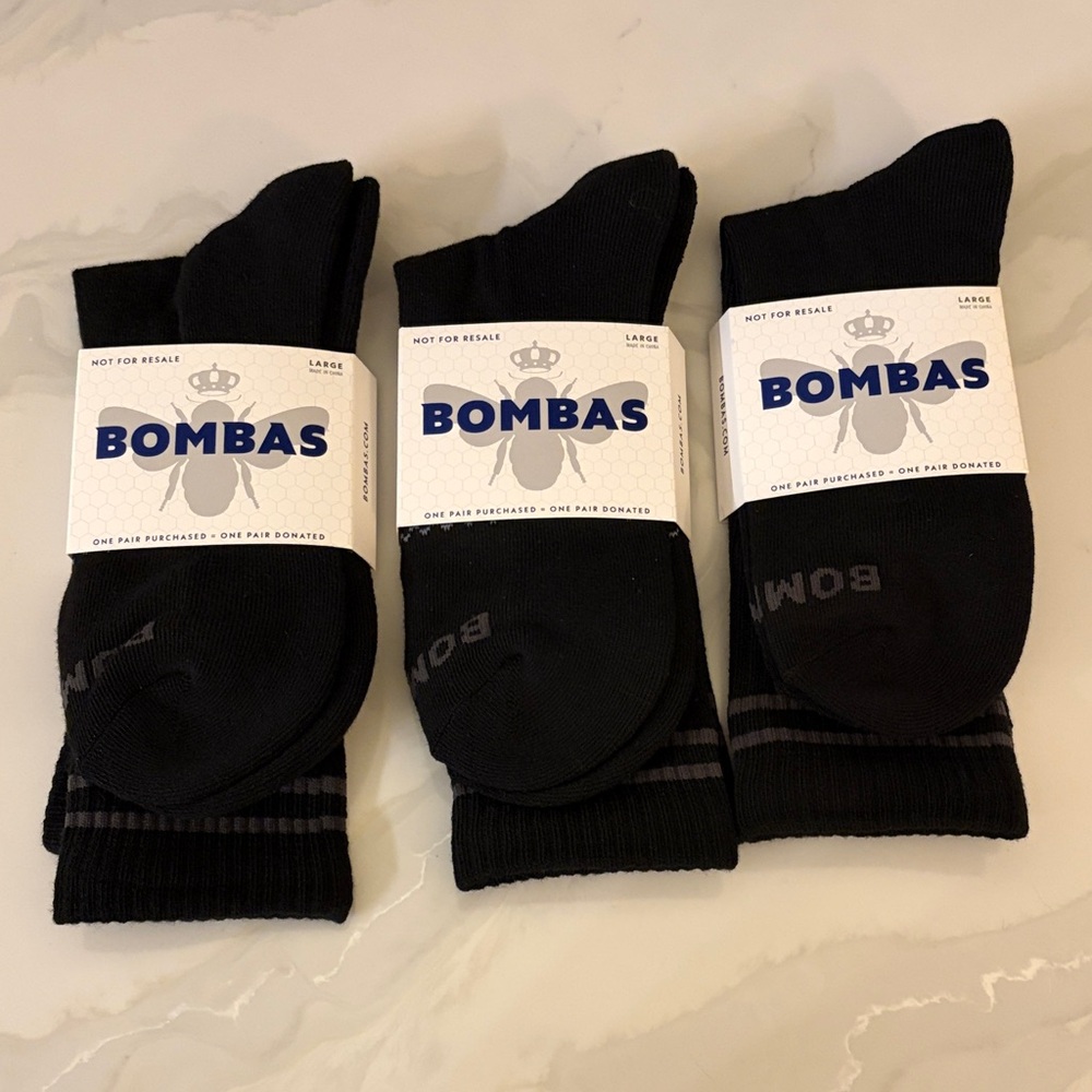 Bombas Men's Classic Black Socks